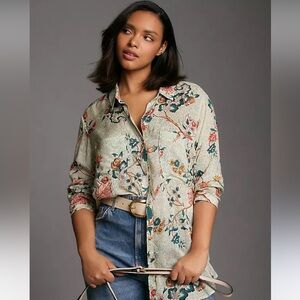 Anthropologie Pilcro Romy Button-Up Shirt